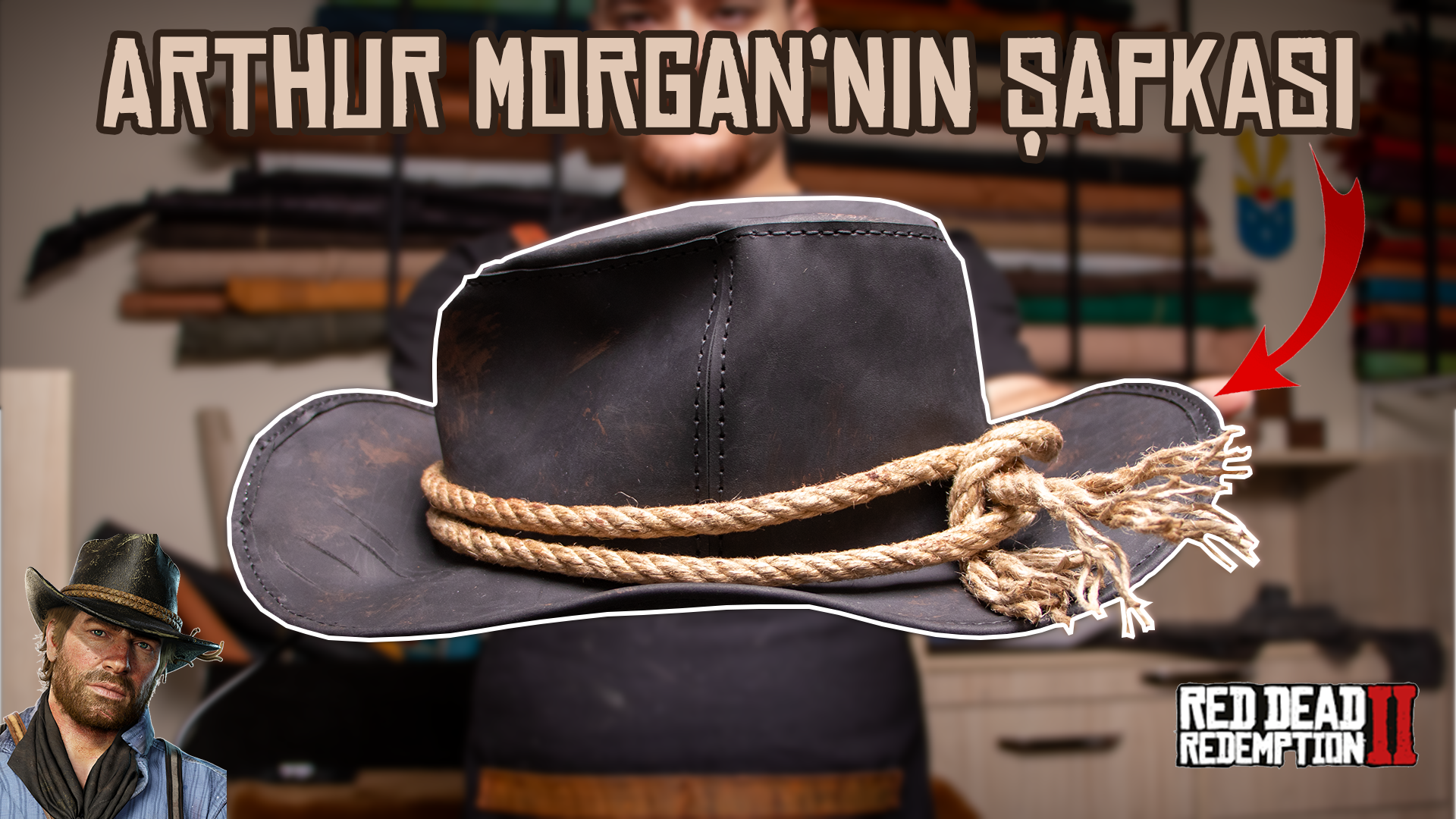 Arthur Morgan Deri Şapka