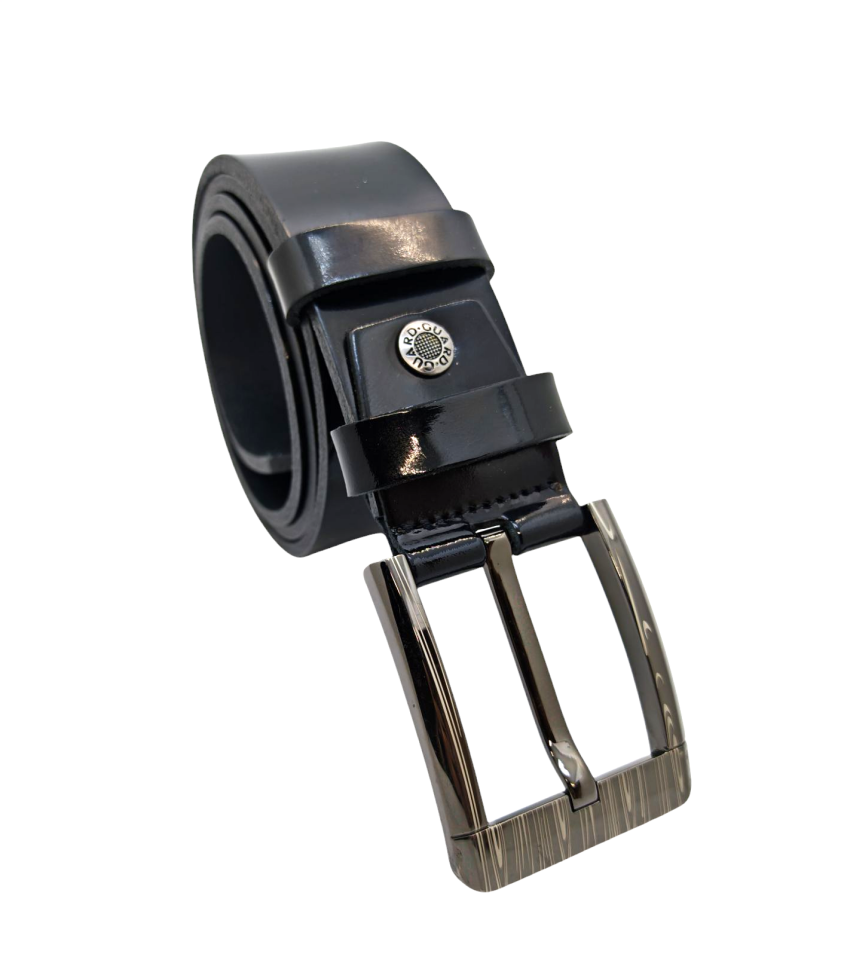 3.7 cm Dana Deri Siyah Rugan Spor Kemer