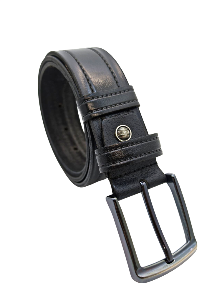 3.5 cm Dana Deri Siyah  Spor Kemer
